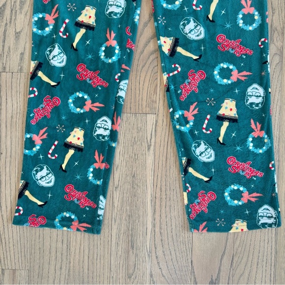 A Christmas Story Printed Mens Fleece Sleep Pants Pajama Bottoms Size Large - Picture 3 of 8